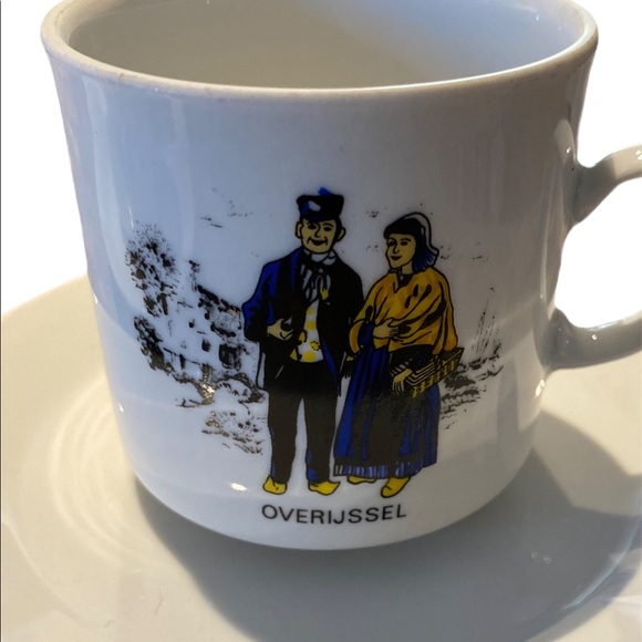 Dutch Tea Cup Set 2 cups and 2 plates Eversberg West Germany Vintage - Picture 4 of 7